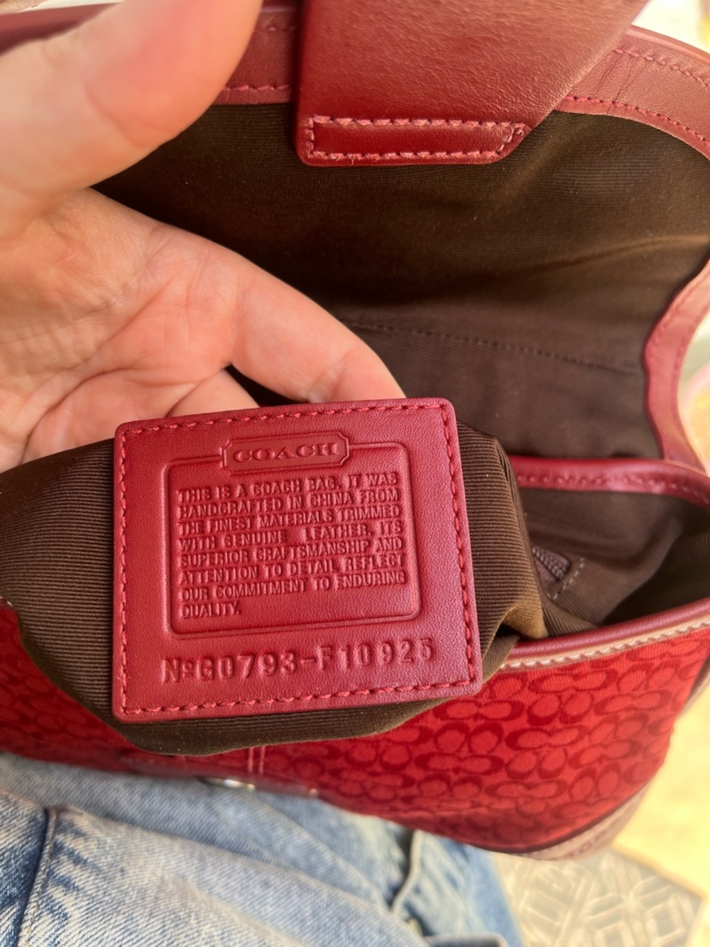 Vintage coach red soho bag - Picture 9 of 9